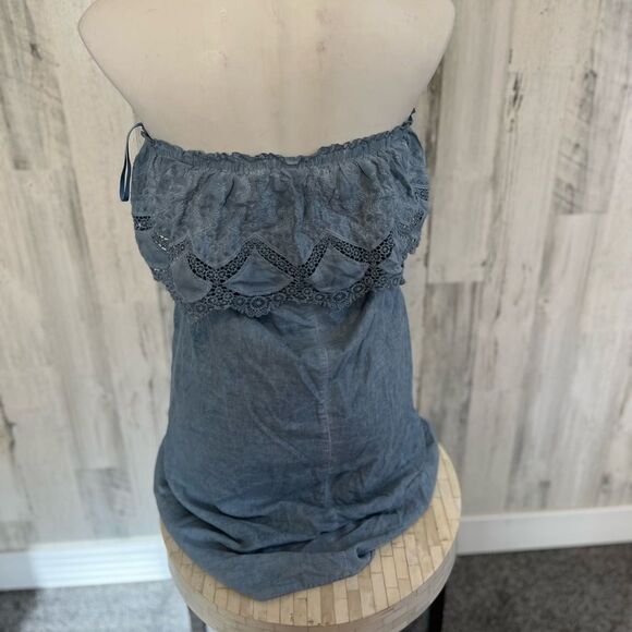 Blue denim dress - Picture 3 of 6